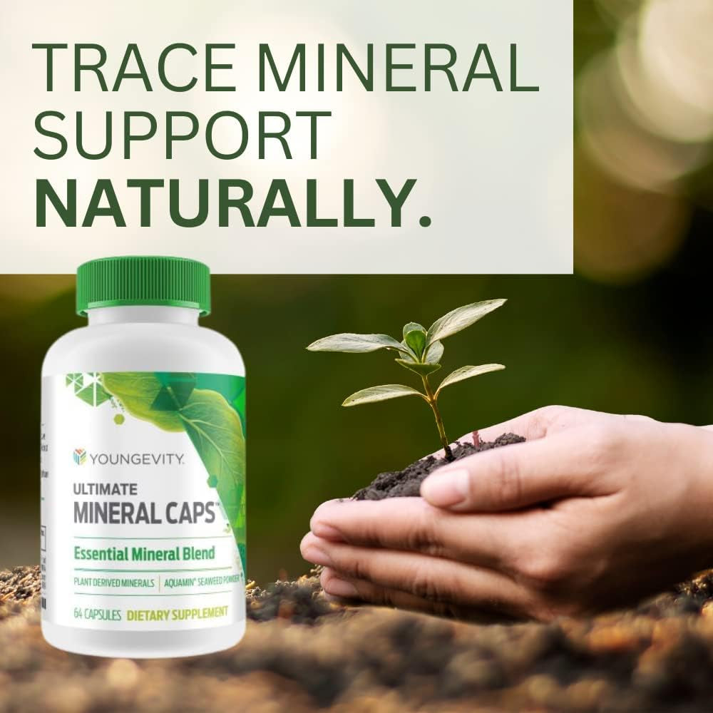 Youngevity Ultimate Mineral Caps™ - 70+ Essential Full Spectrum Trace Minerals (64 Capsule)