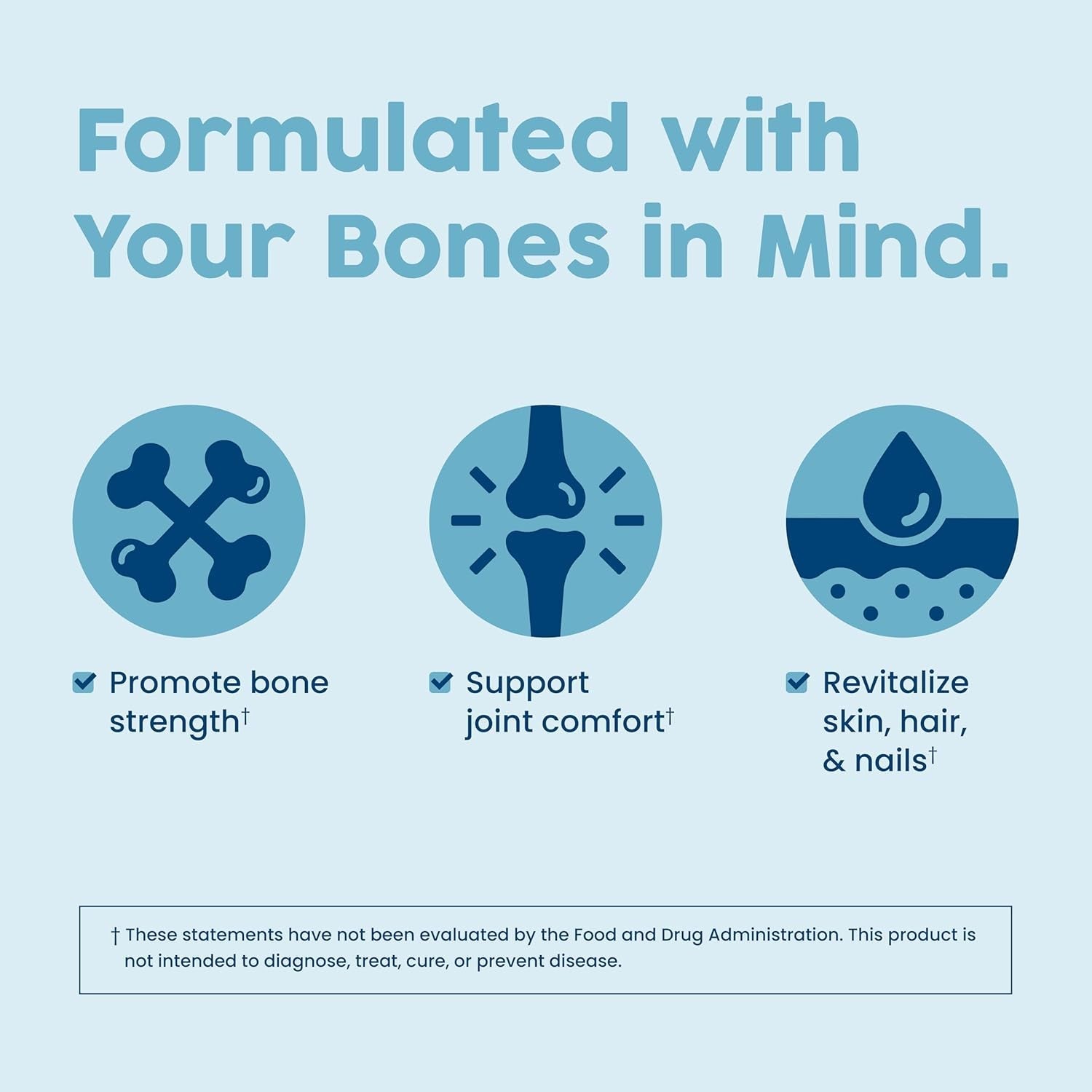 Nativepath Bone Health Collagen Peptides, Type 1 & 3, with Fortibone and Verisol, 7.9 Ounce, 30 Servings