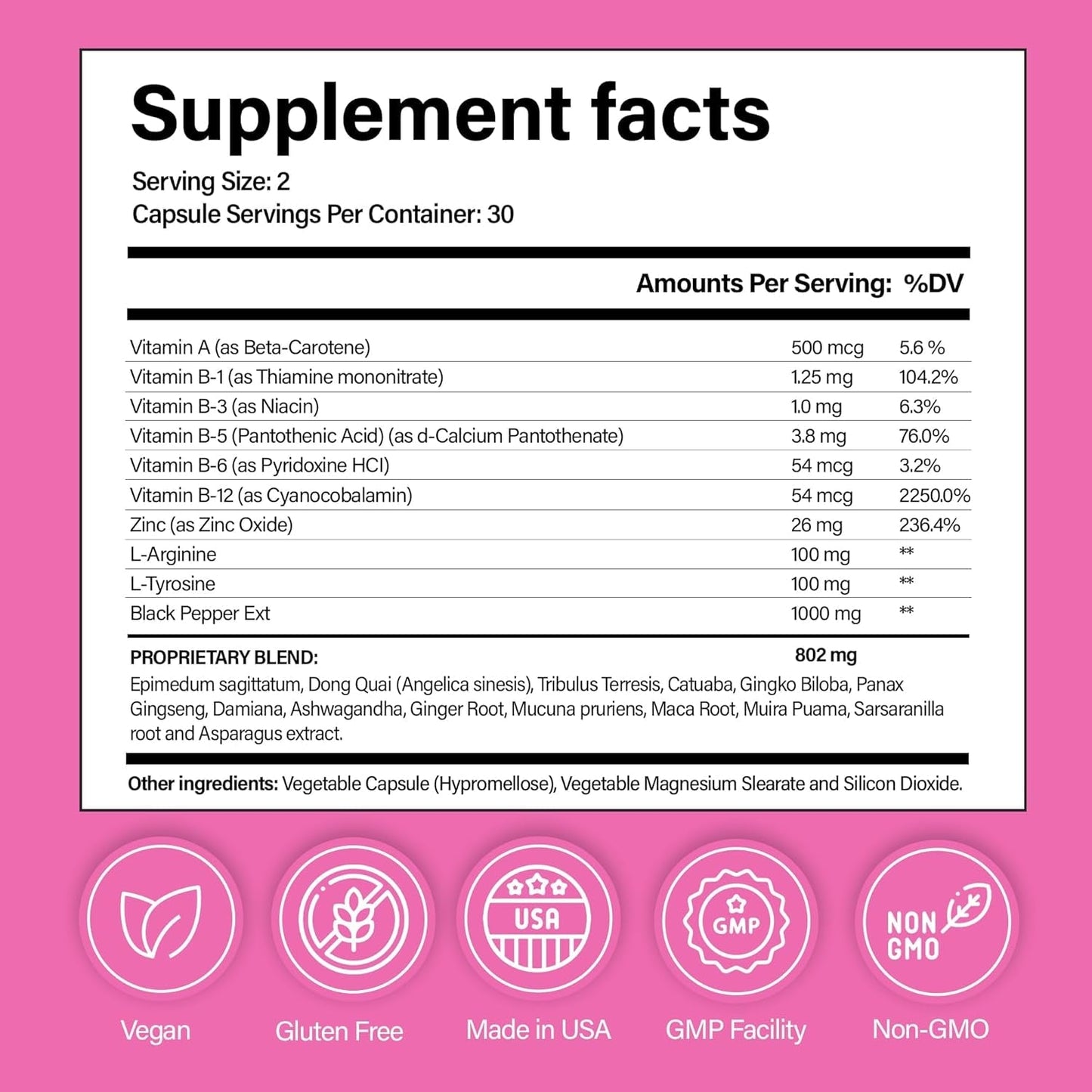 Pretty Privates Female Libido Booster for Women - Fast-Acting Mood Booster & Energy Support