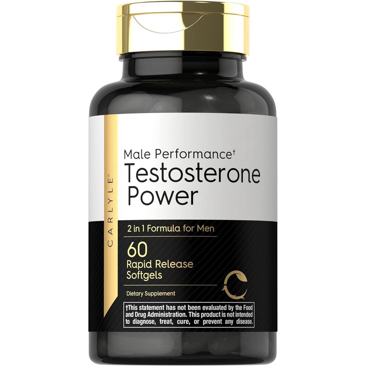 Carlyle Testosterone Supplement for Men | 60 Rapid Release Softgels | Non-Gmo, Gluten Free