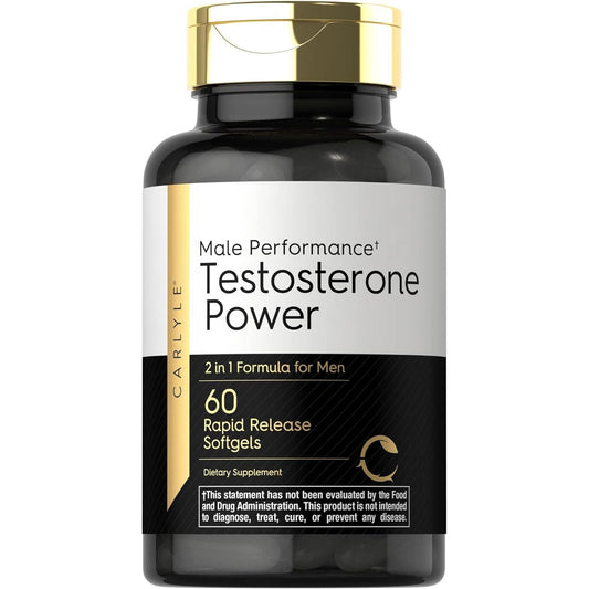 Carlyle Testosterone Supplement for Men | 60 Rapid Release Softgels | Non-Gmo, Gluten Free