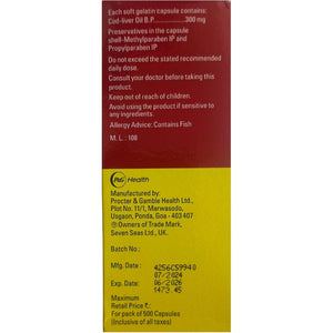 Seven Seas Cod Liver Fish Oil 500 Capsules