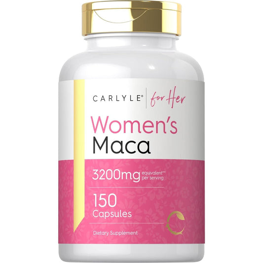 Carlyle Maca Root Capsules for Women 3200Mg | 150 Count | Non-Gmo, Gluten Free Supplement | for Her