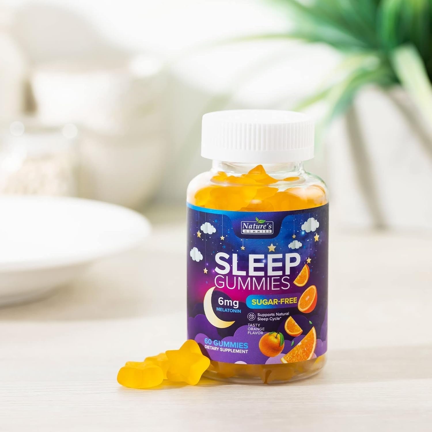Sleep Gummies for Adults 6Mg - Natural Sleeping Gummy for Adults, Kids (60 Count)
