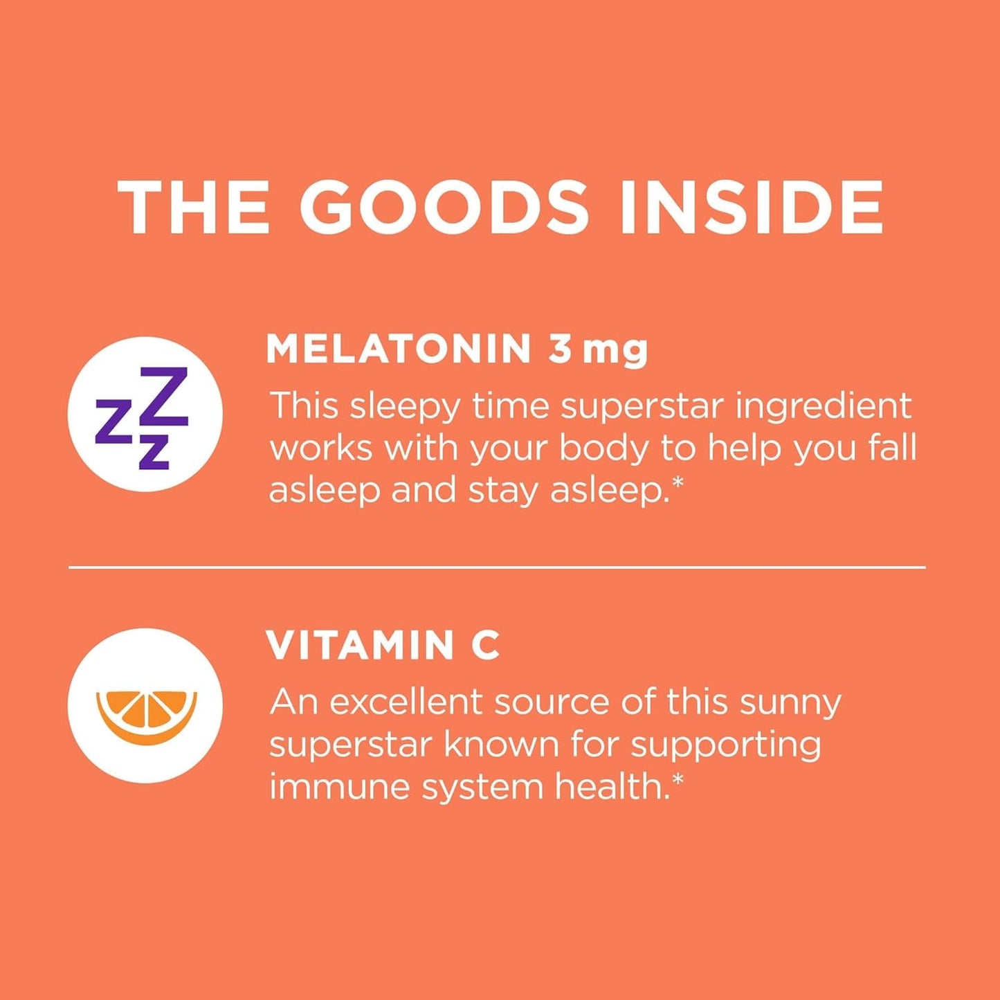 OLLY Immunity Sleep Fast Dissolves 3Mg Melatonin & Vitamin C 30 Count