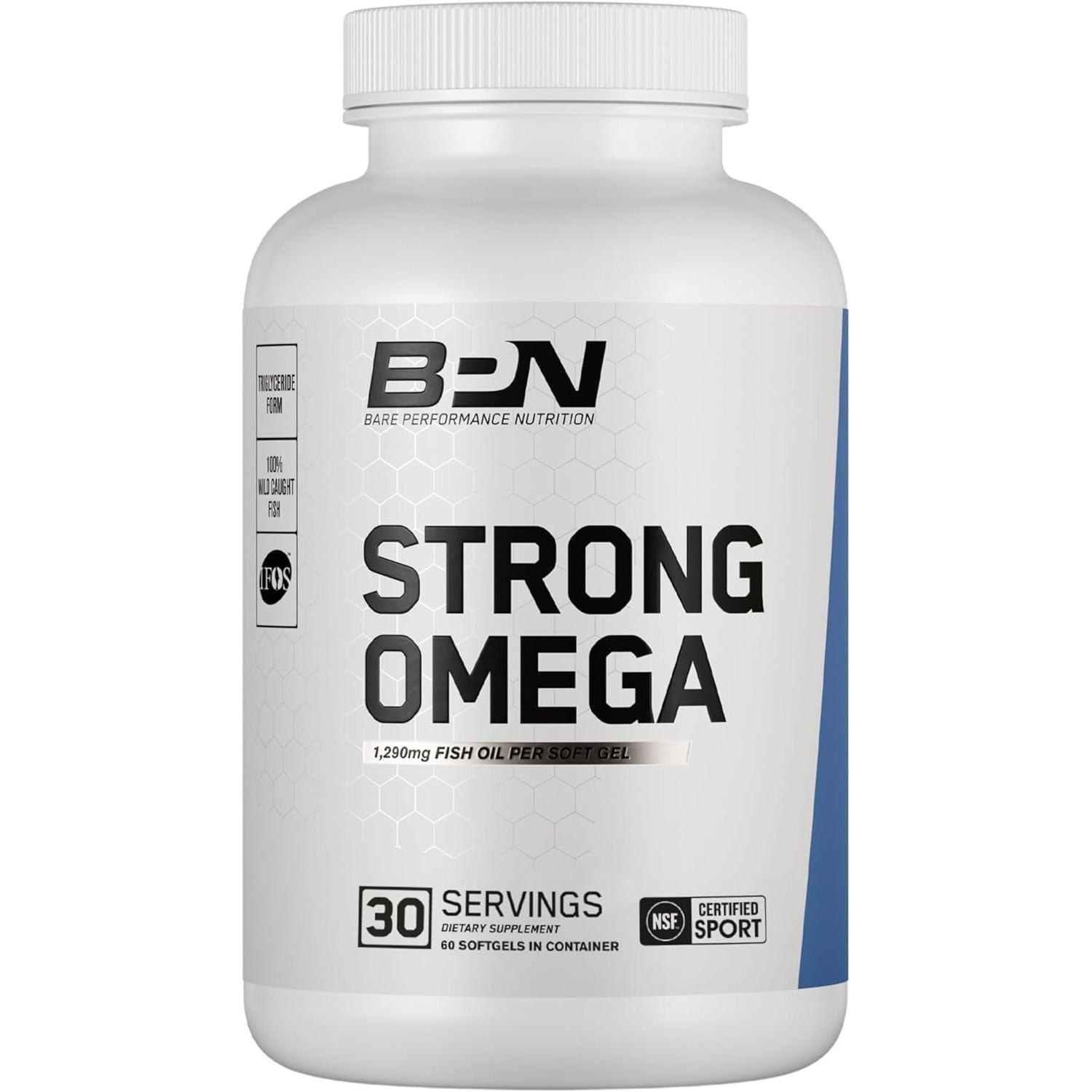 BPN Strong Omega Fish Oil Soft Gel, 1290Mg per Capsule 30 Servings