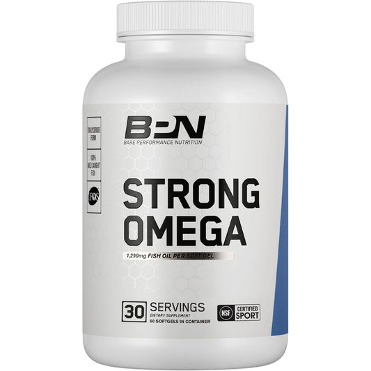 BPN Strong Omega Fish Oil Soft Gel, 1290Mg per Capsule 30 Servings