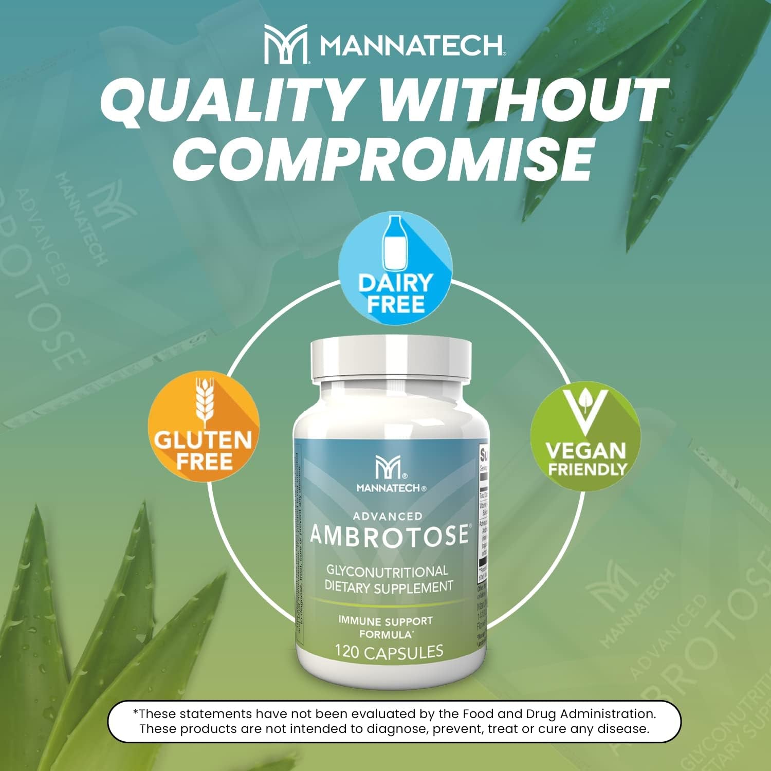 Mannatech Advanced Ambrotose 120 Capsules