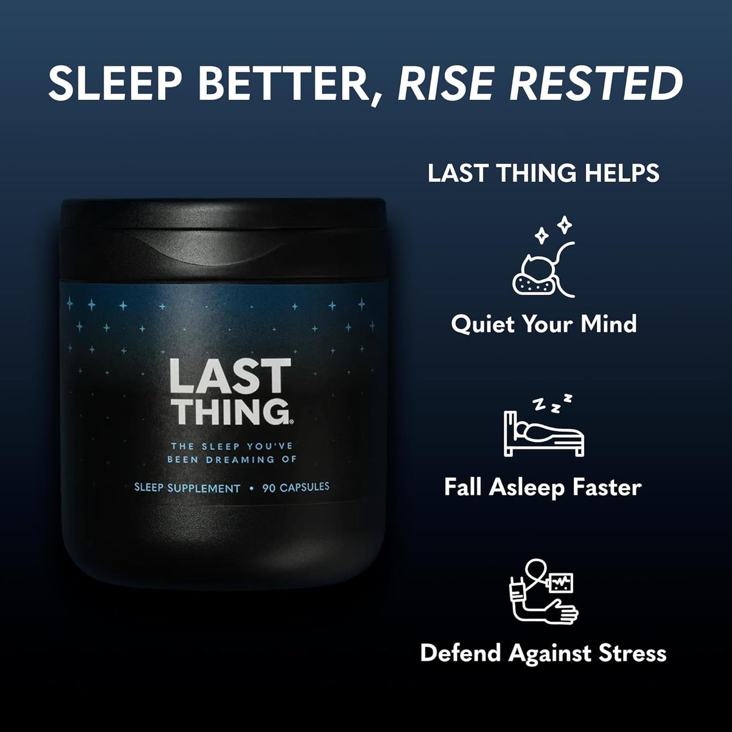 Bodi Last Thing Complete Sleep & Night Time Stress Defense Supplement 90 Capsules