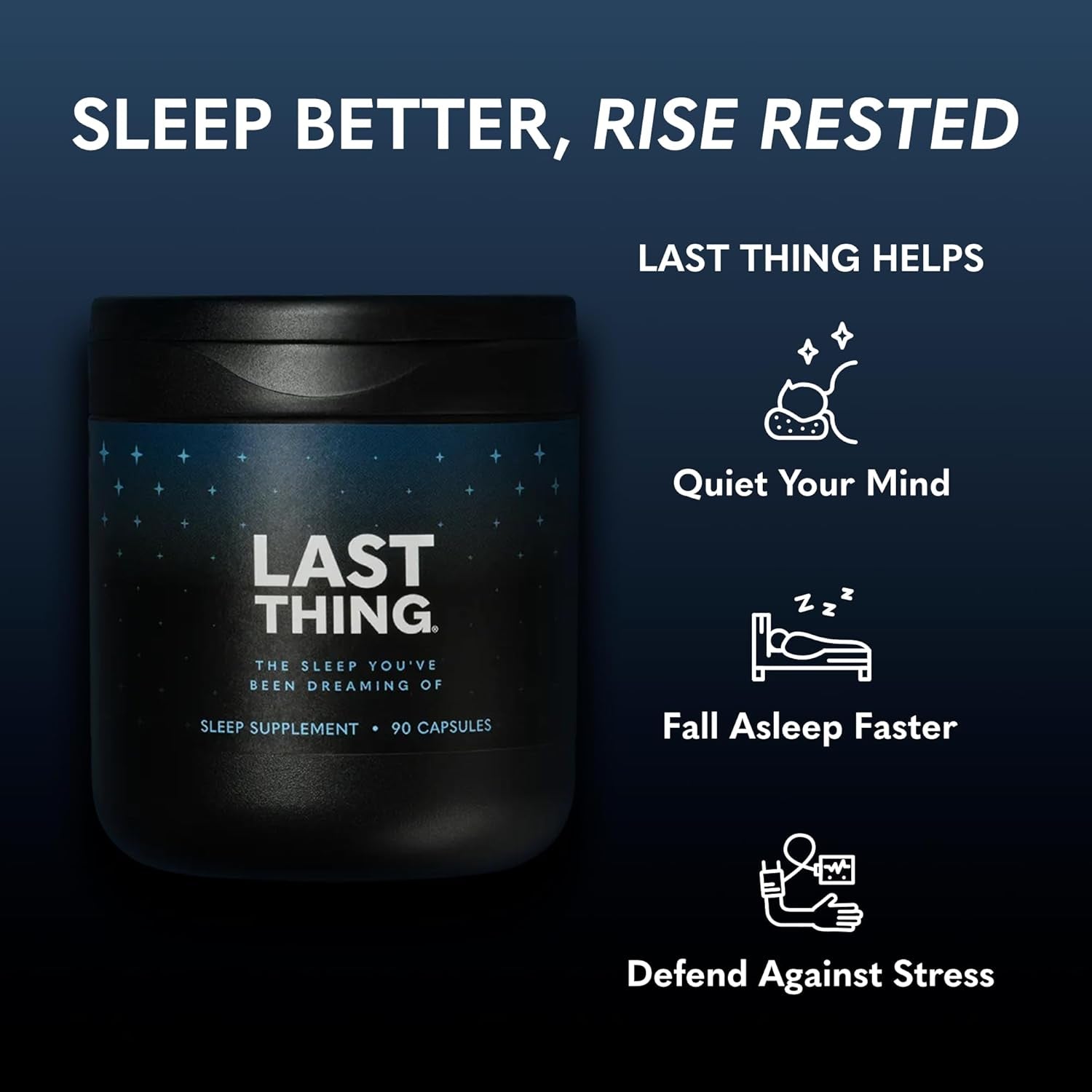 Bodi Last Thing Complete Sleep & Night Time Stress Defense Supplement 90 Capsules