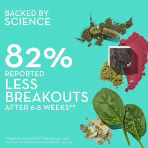 HUM Daily Cleanse Acne Supplement - Gut Cleanse Detox for Clear Skin (60 Capsules)