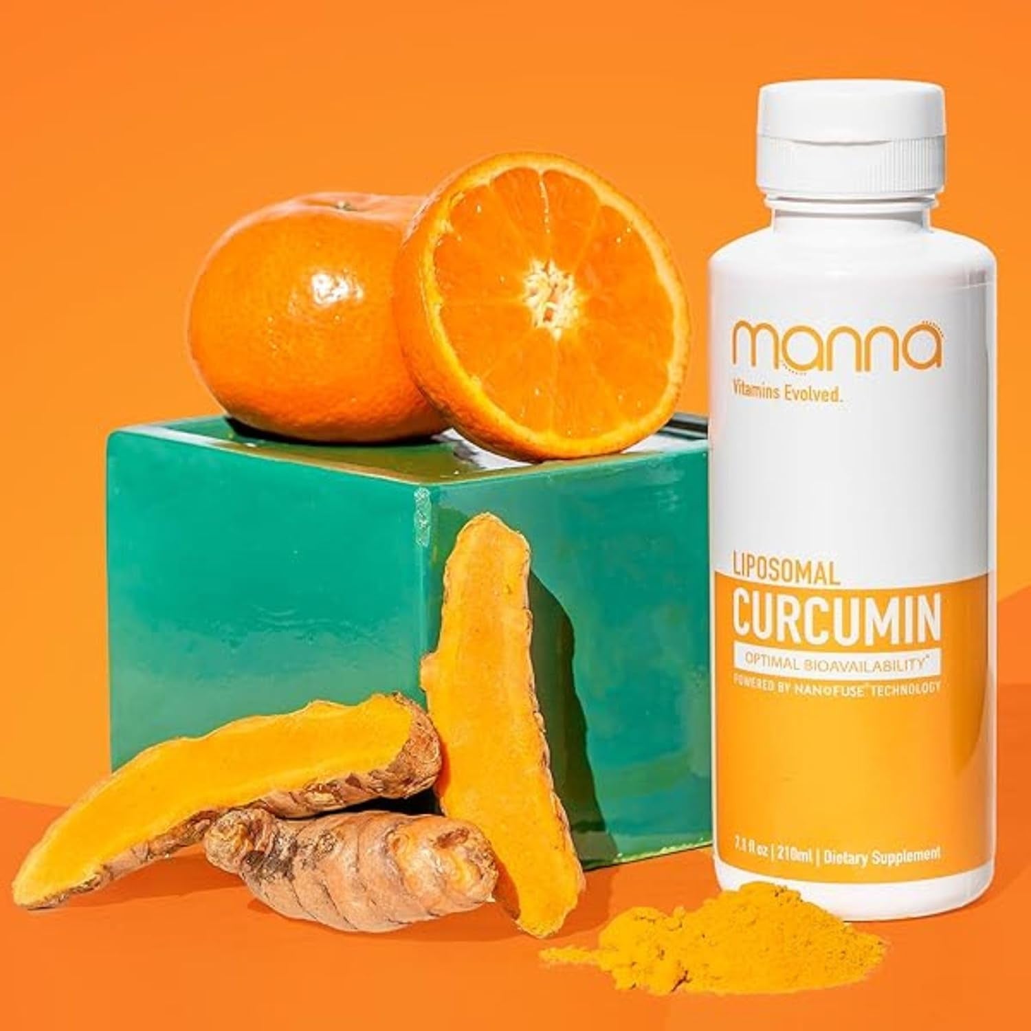 Manna Vitamins Evolved Liposomal Liquid Curcumin for Advanced Absorption Best Turmeric Supplement for a Healthy Life