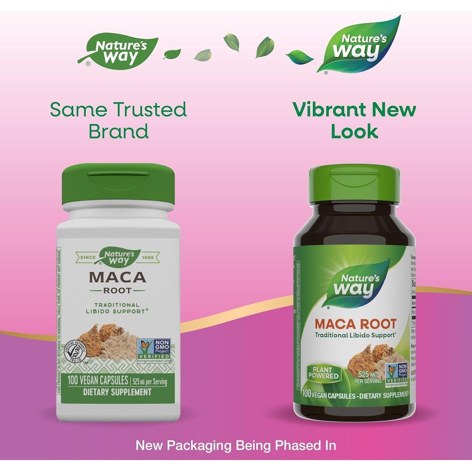 Nature'S Way Maca Root, Traditional Libido Support*, 525 Mg per Serving, 100 Vegan Capsules