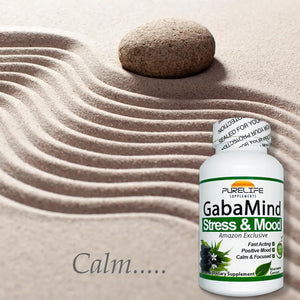 Purelife Gabamind –  Original Formula. GMO Free and Vegetarian (90 Capsules)