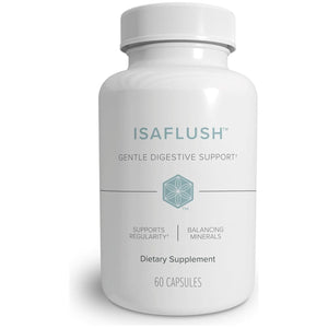 Isagenix Isaflush - Gentle Digestive Support with Balanced Minerals Encouraging Regularity - No Harsh Laxatives - 60 Capsules
