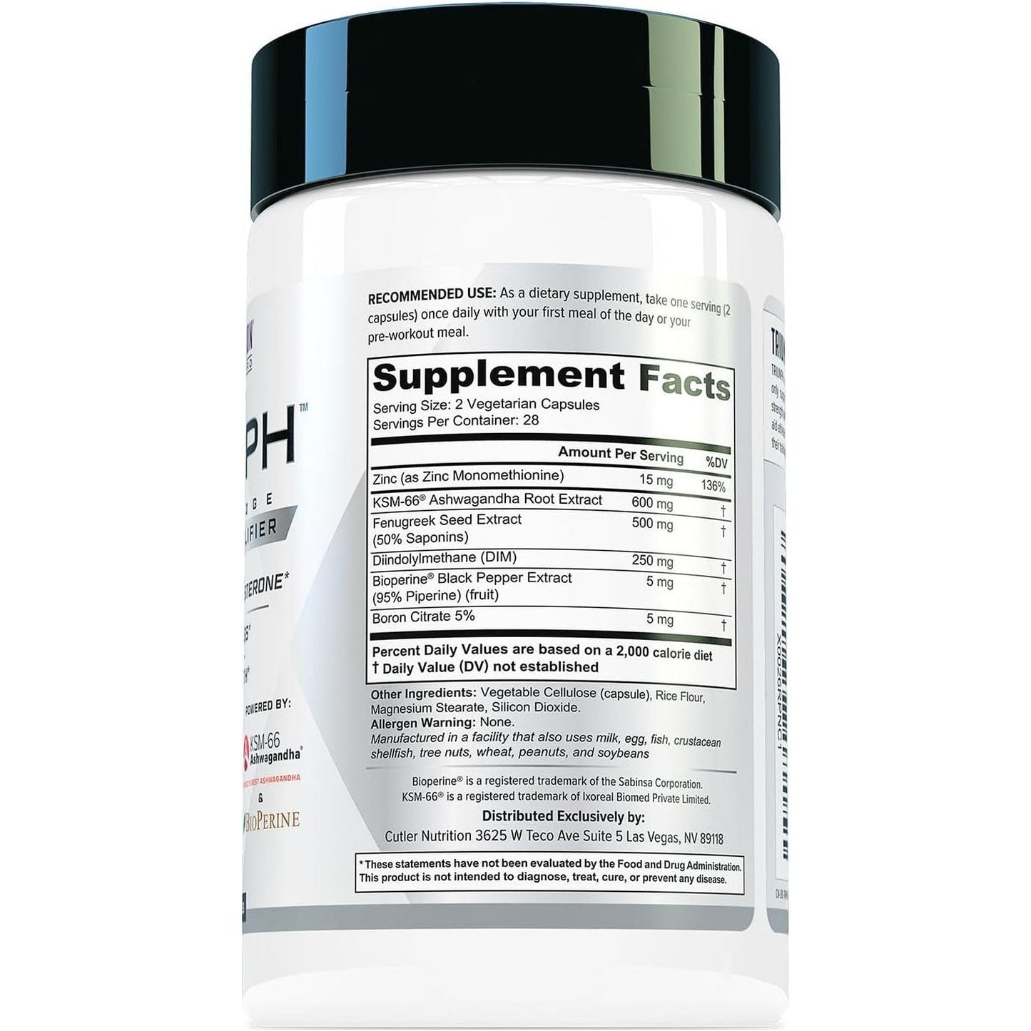 TRIUMPH Testosterone Booster for Men: Best Test Booster and Estrogen Blocker 56 Capsules