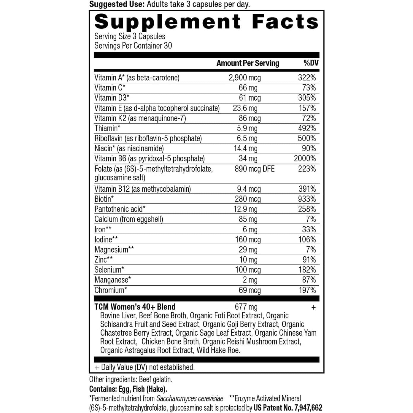 Ancient Nutrition Multivitamin for Women 40+ for Stress, Sleep Support, Bone Health, 90 Count
