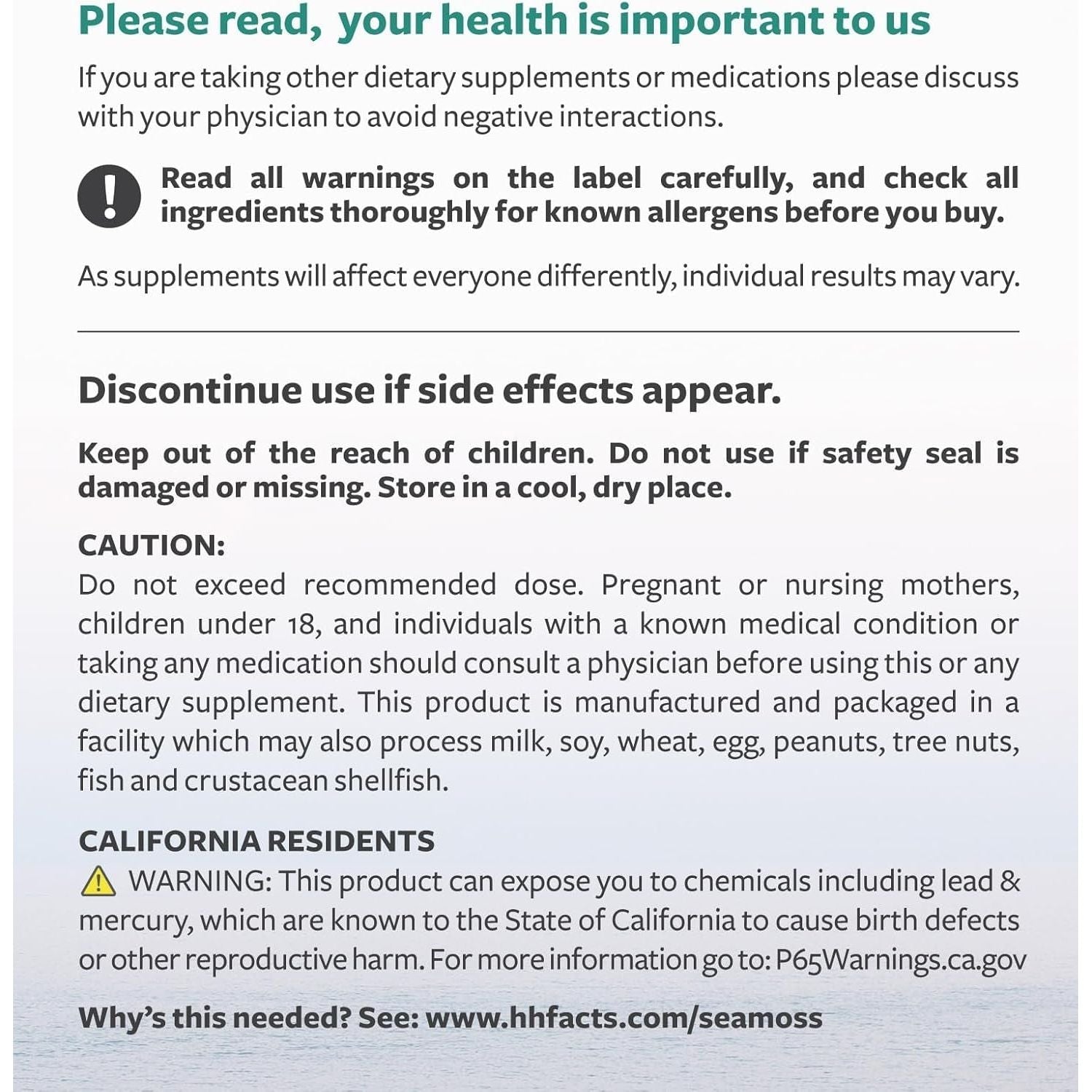 Irish Sea Moss Capsules Organic Irish Seamoss, Bladderwrack & Burdock - Raw Vegan Supplement - 60 Capsules