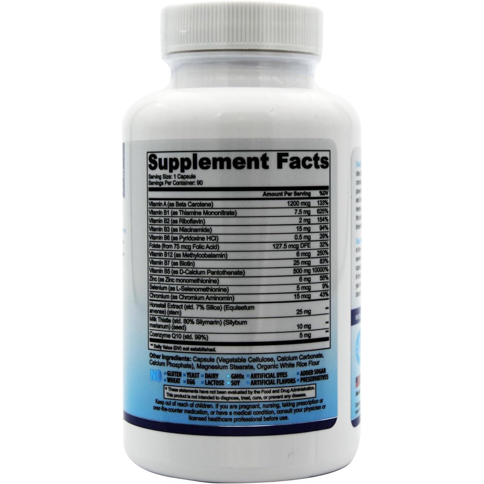 Acne Pills for Teens & Adults | Clear Skin Supplement, Vitamins for Hormonal & Cystic Acne, 90 Caps