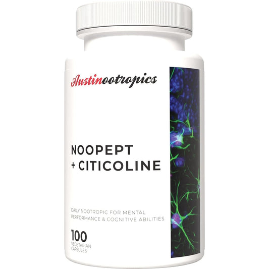 Austinootropics Noopept Absolute Focus Stack - #1 Nootropic for Focus, Energy, Memory+