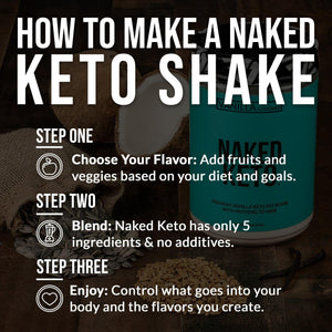 Naked Vanilla Keto - Gluten-Free Keto Bomb Vanilla Mct Oil Powder with No Gmos - 1.3 Lb