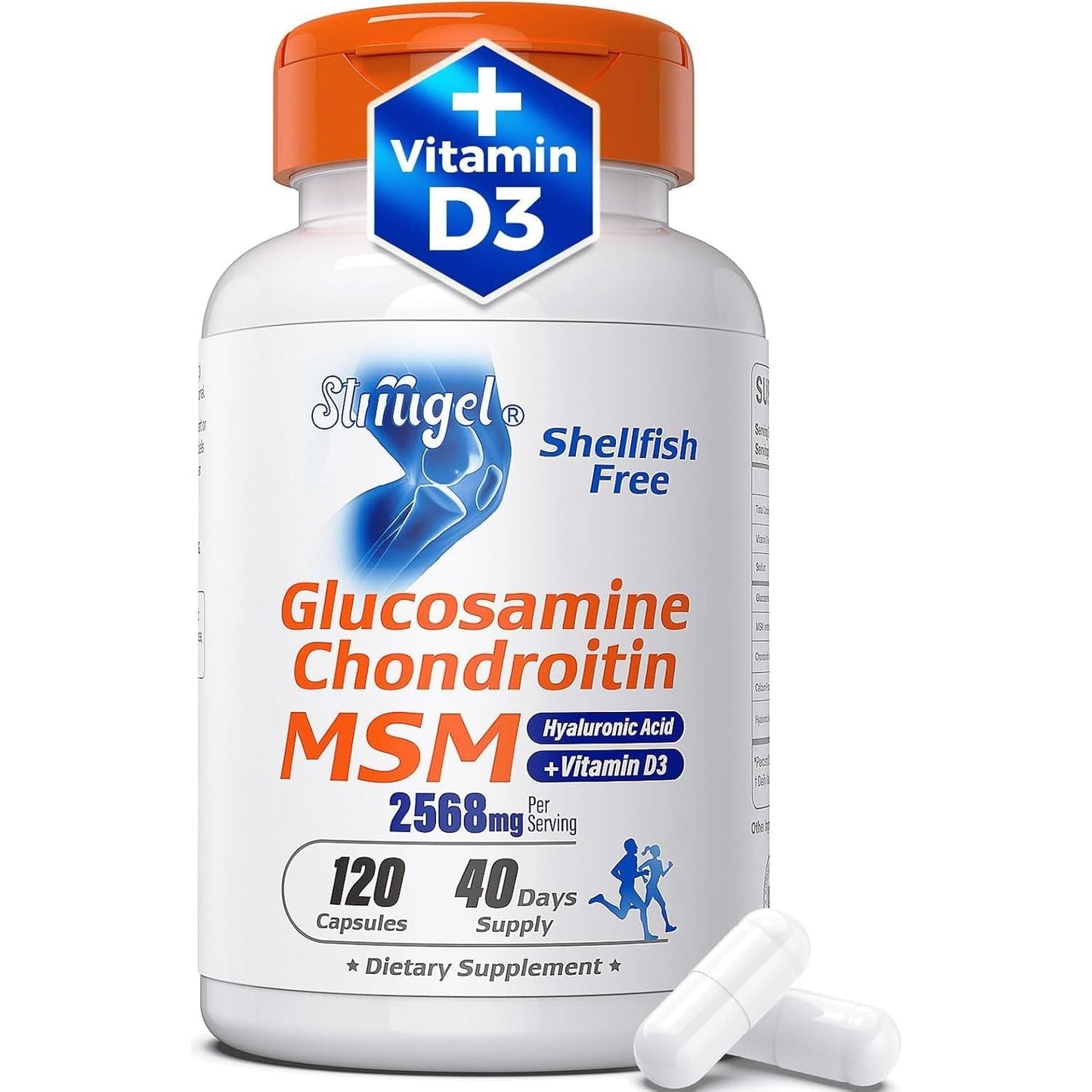 Glucosamine Chondroitin MSM+ Vitamin D3 | 2568Mg | Joint Support Supplement