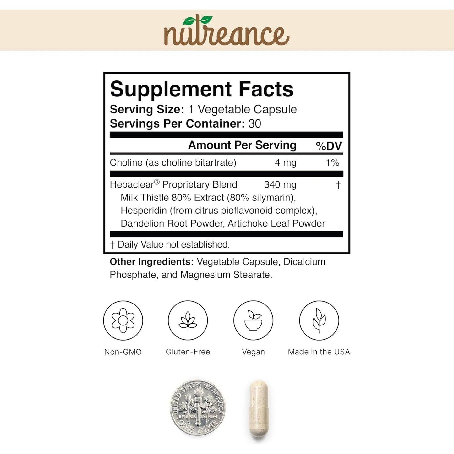 Natural Liver Support Supplement with Hesperidin - Non-Gmo, Vegan, Gluten-Free