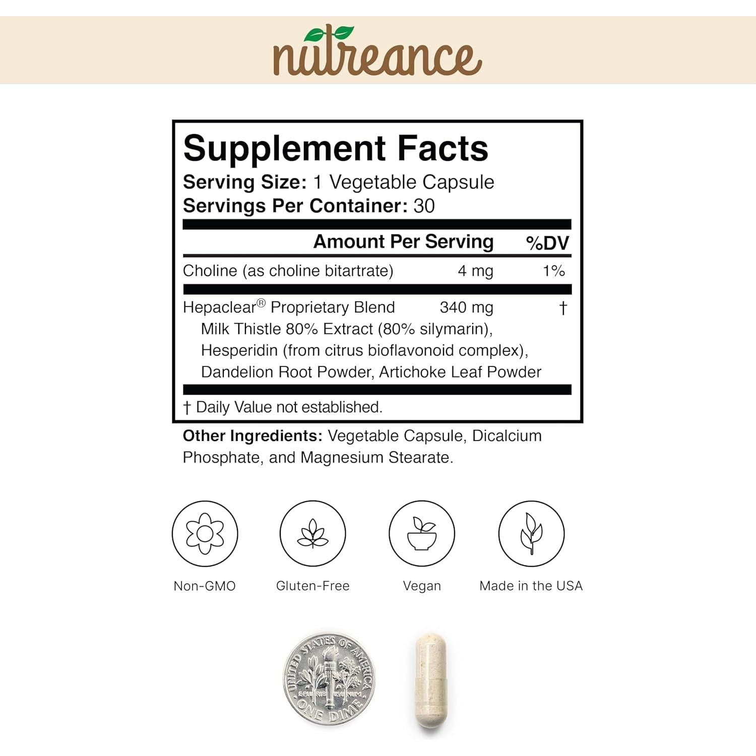 Natural Liver Support Supplement with Hesperidin - Non-Gmo, Vegan, Gluten-Free