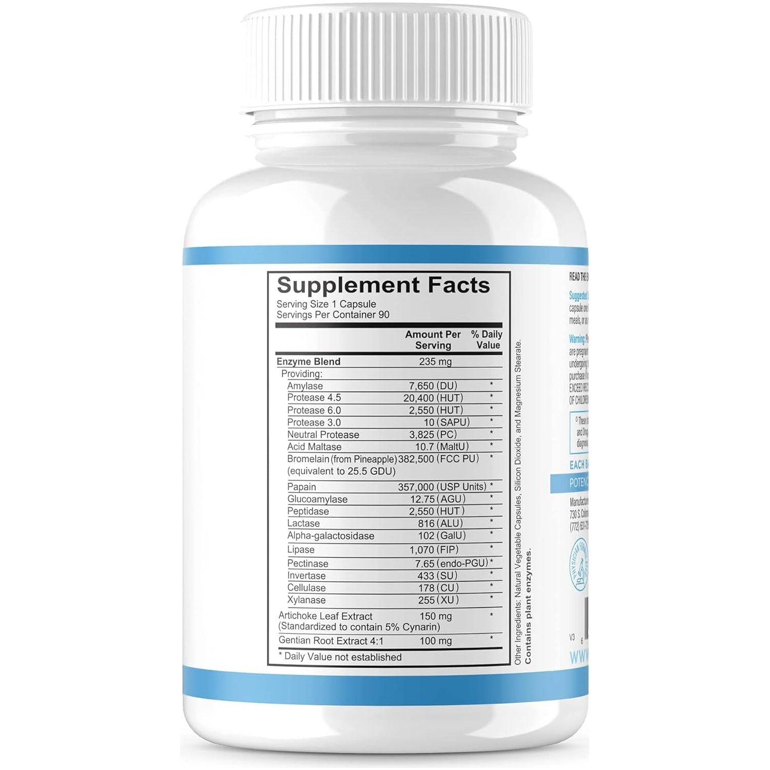 Revive MD | Digest Aid | Promotes the Digestion of Proteins, Fats, Starches & Fibers for Men and Women | 90 Capsules