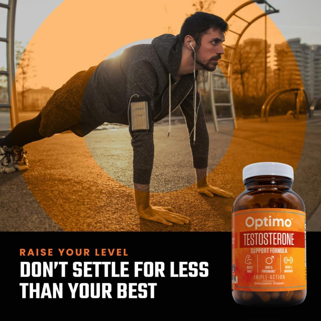 Testosterone Booster Supplement with Tongkat Ali, Tribulus, Fenugreek, Ashwagandha, Maca, Boron, Zinc, VIT D, DAA - 90 Capsules