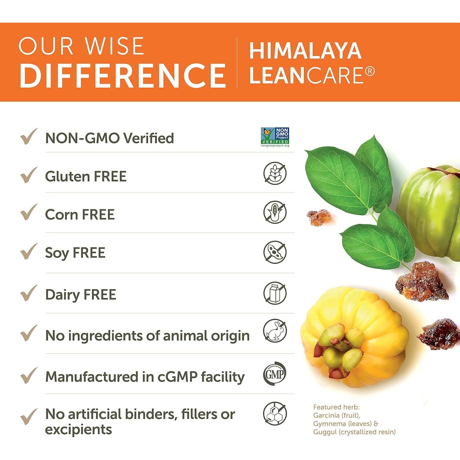 Himalaya Leancare Herbal Supplement for Weight Support, 600 Mg, 120 Capsules