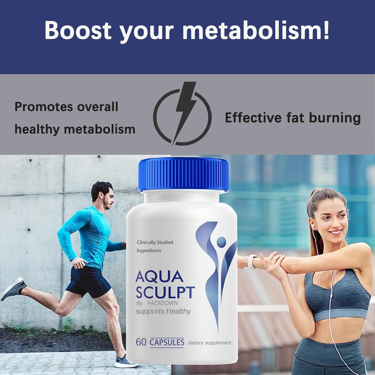 WNW Aqua Capsules, Advanced Maximum Strength Supplement Pills, Studied Ingredients All Natural Formula (1PCS)