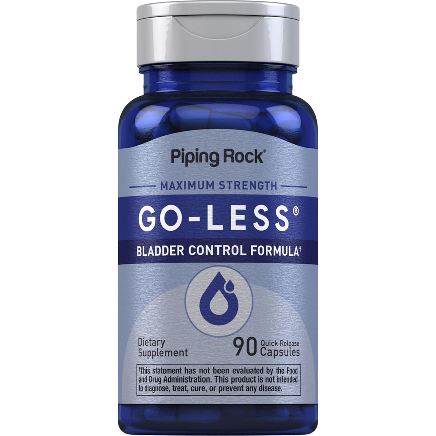 Piping Rock Bladder Control Pills | Go Less Bladder Health Formula 90 Capsules 