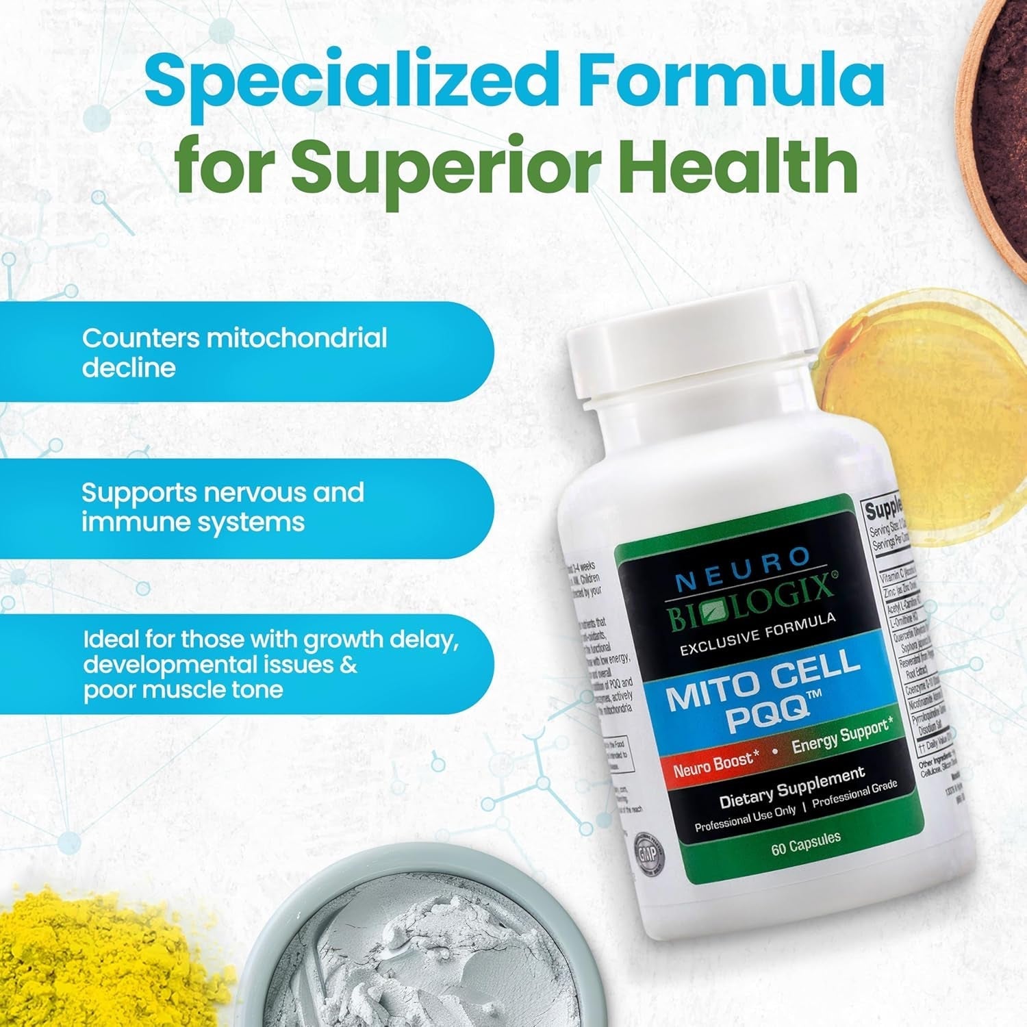 Mito Cell PQQ Supplement for Optimal Mitochondrial Support