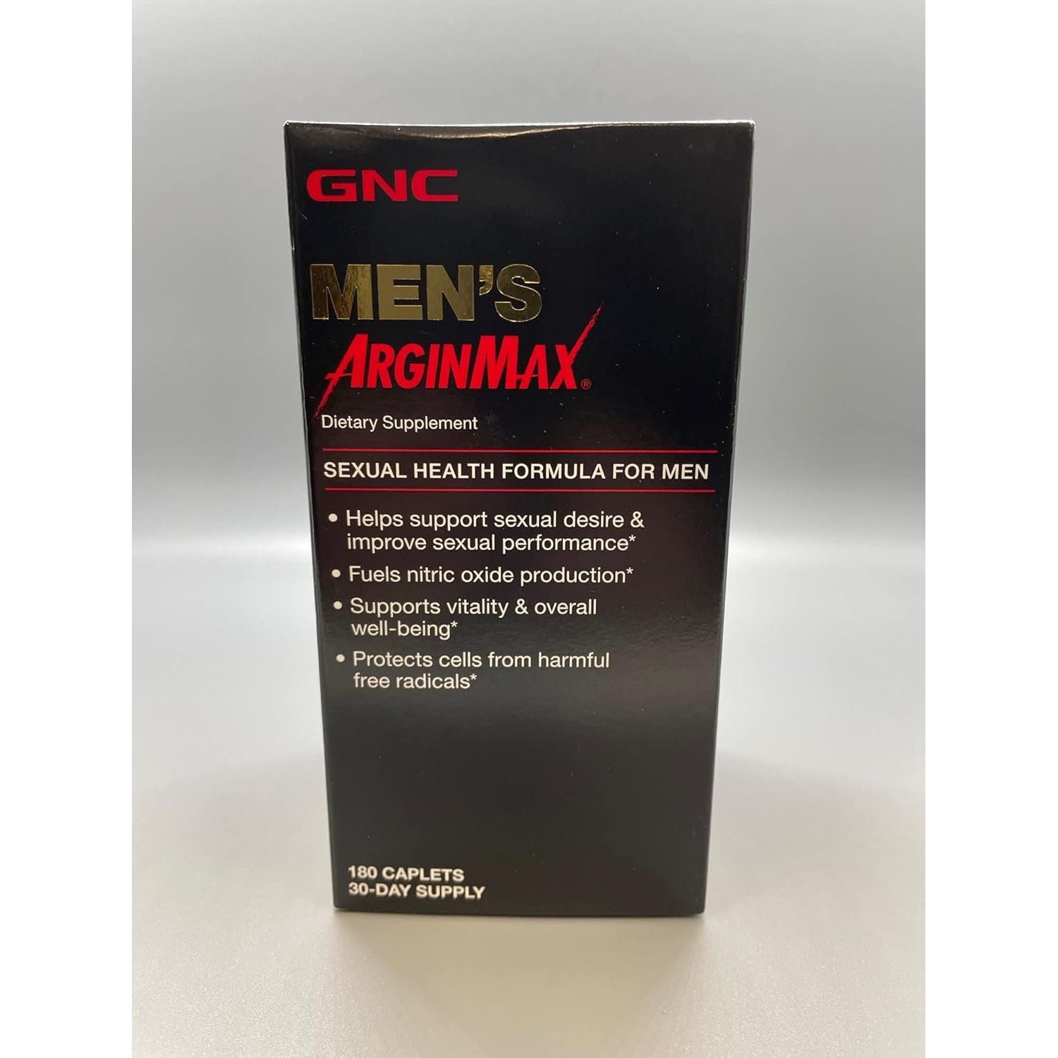 GNC Mens Arginmax Sexual Health Supplement for Men, Supports Blood Flow and Vitality 180 Count