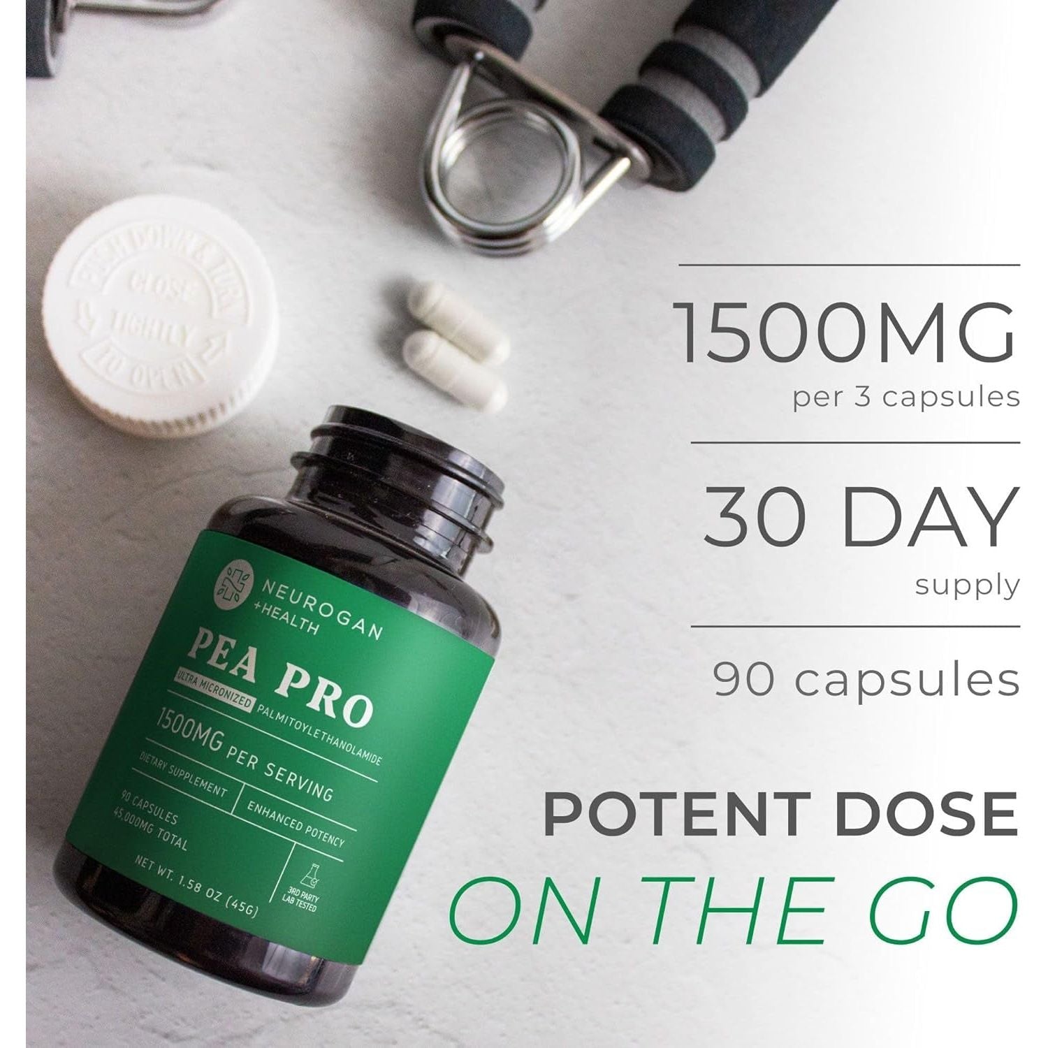 Ultra Micronized Palmitoylethanolamide (Pea) Supplement - 1500 MG - 90 Capsules