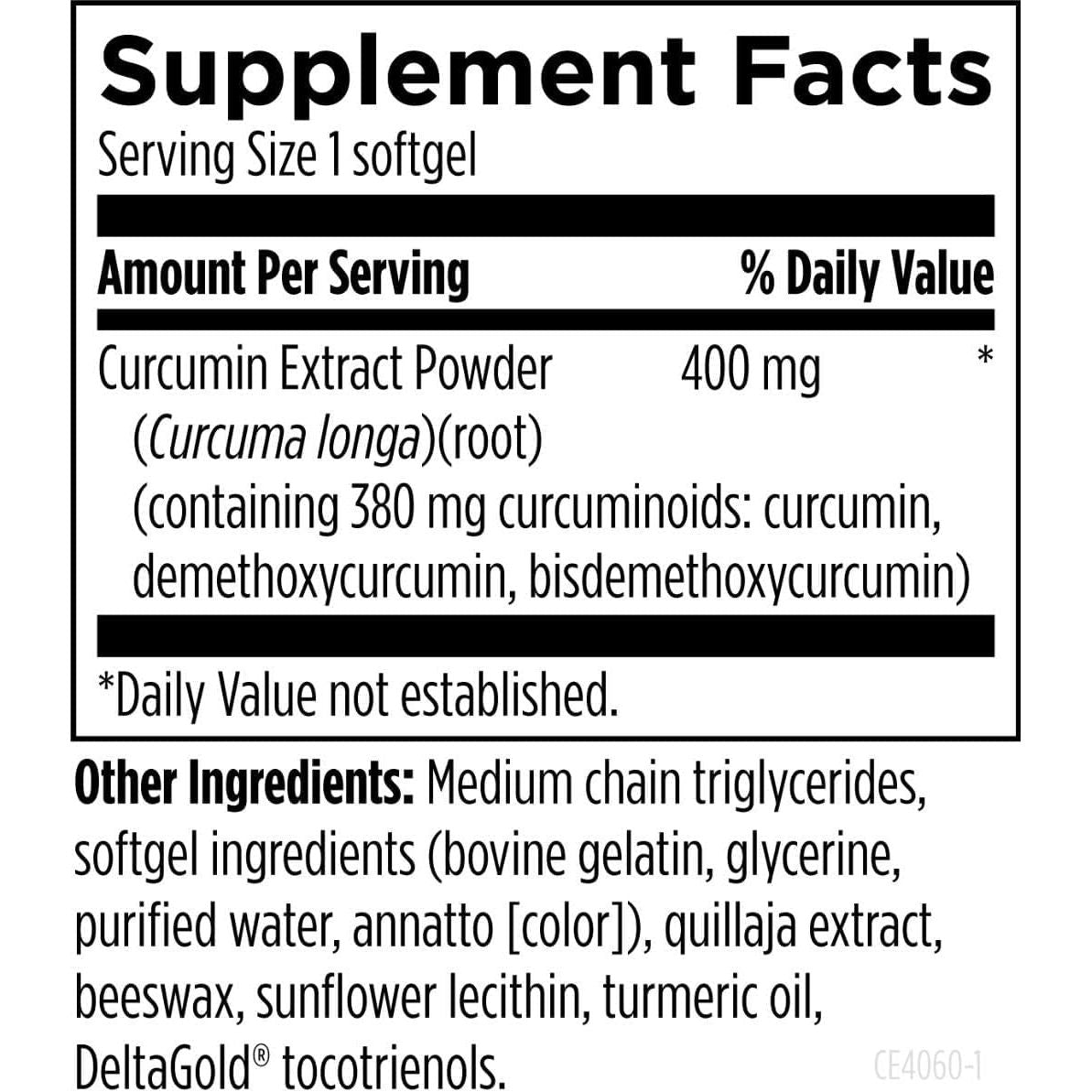 Designs for Health Curcum-Evail 400 - Bioavailable Turmeric Curcumin Supplements - (60 Softgels)