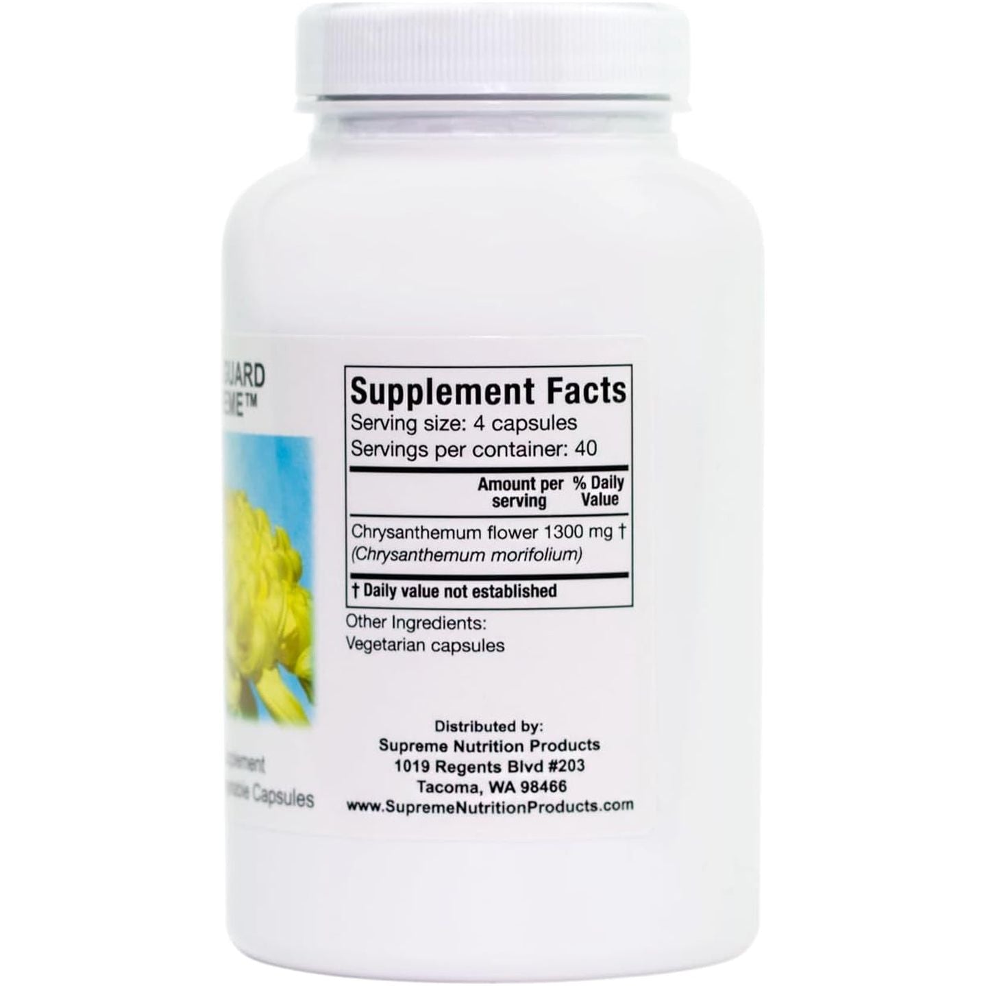 Supreme Nutrition Vital Guard Supreme, 160 Pure Chrysanthemum Vegetarian Capsules