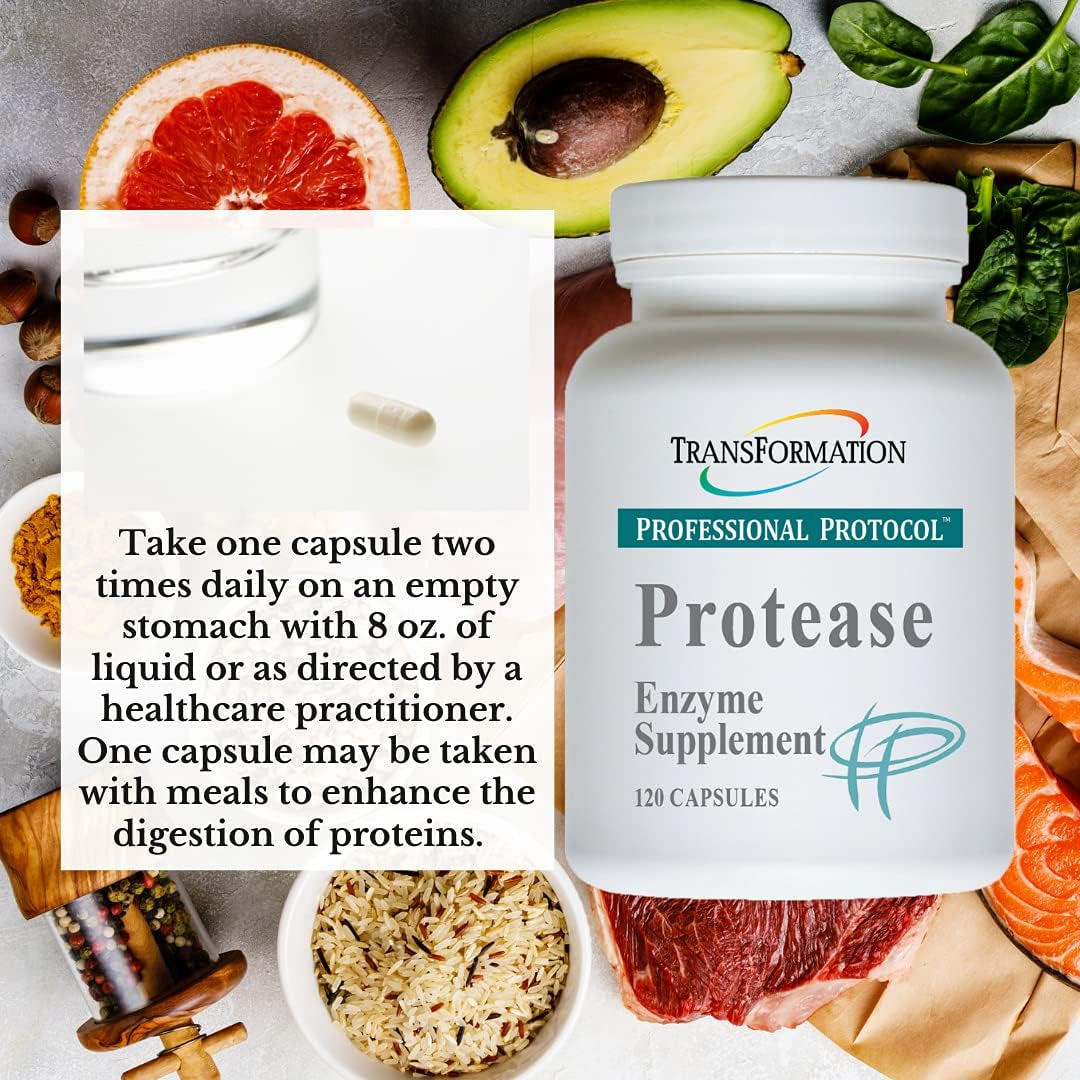 Transformation Enzymes Protease Digestive Supplement Advanced Formula 120 Capsules