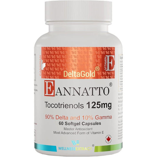 Eannatto Tocotrienols Vitamin E Supplements (125MG 60 Softgels) - Suppviv