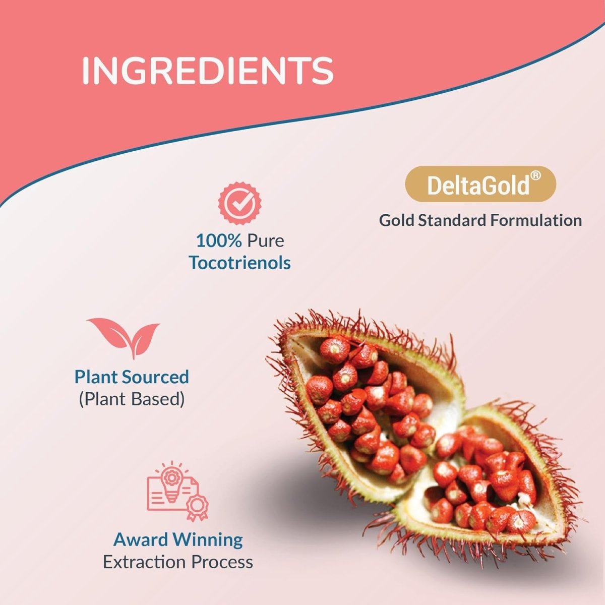 Eannatto Tocotrienols Vitamin E Supplements (125MG 60 Softgels) - Suppviv