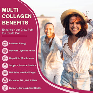 ZEBORA Collagen Peptides Powder Packets with Hyaluronic Acid, Biotin, MCT - Support Skin Hair Nail Joints & Gut Health - 30 Stick Packs