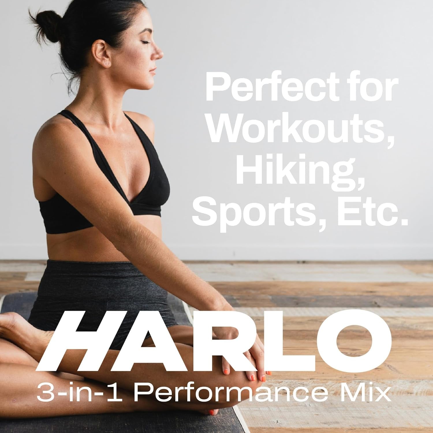 Harlo - Orange Salt Electrolyte Drink Mix with Bovine Collagen & Creatine - Post Workout Recovery
