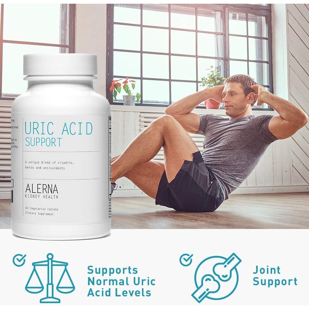 Uric Acid Support - Tart Cherry, Celery Extract, Turmeric, Quercetin - Support Normal Kidney Function - 60 Vegetarian Tablets