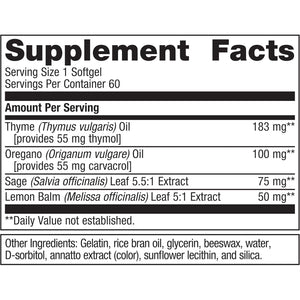 Metagenics Candibactin-Ar - Concentrated Aromatic Essential Oils -  Gut Health Supplements* 60 Softgels