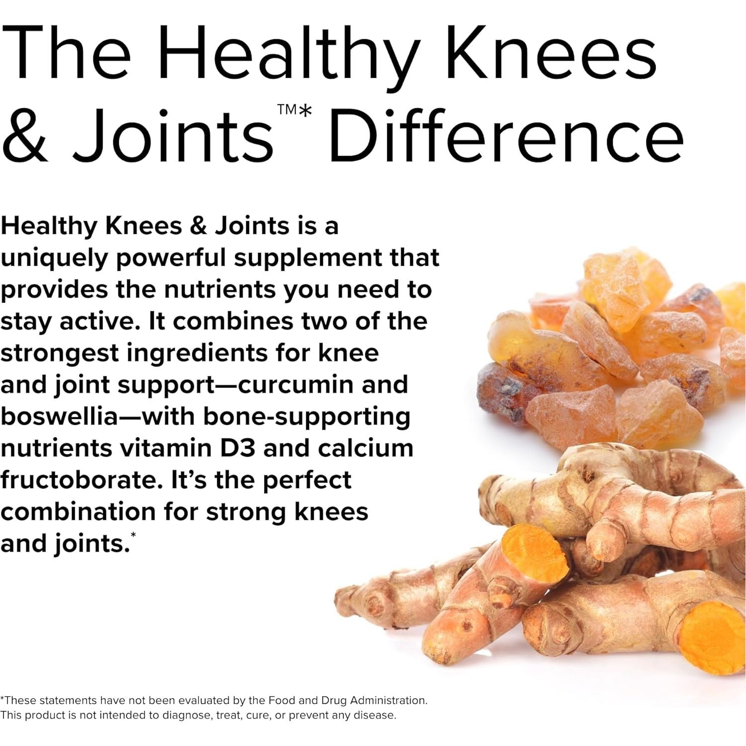 Terry Naturally Healthy Knees & Joints - Dietary Supplement to Support Bone Health & Joint Flexibility 60 Capsules