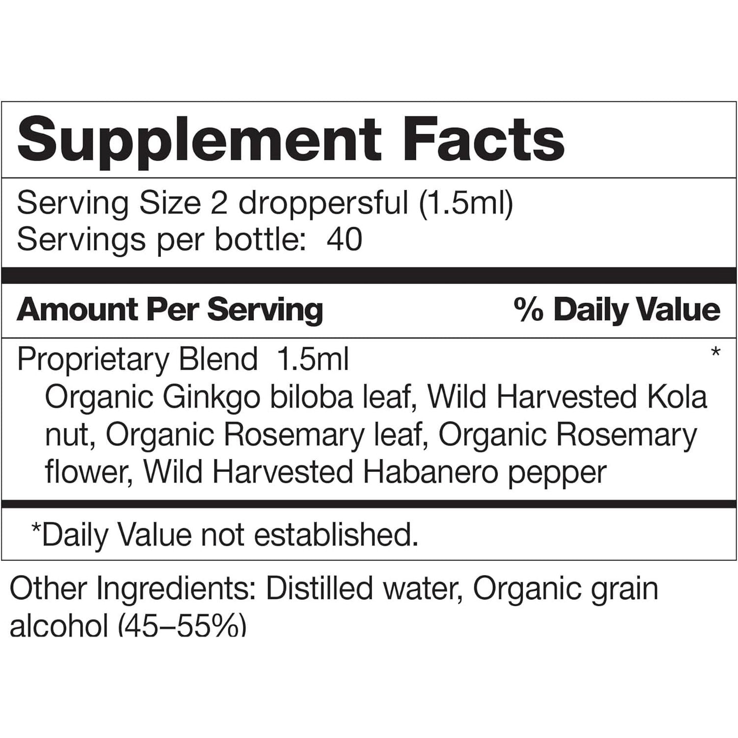 Dr. Schulze'S Brain Formula 2 Oz. - Stimulates Circulation and and Improved Mental Focus