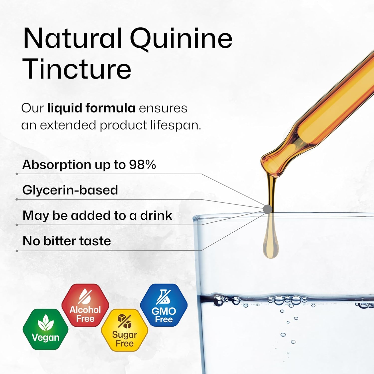 BIO KRAUTER Quinine for Leg Cramps Tincture - Cinchona Bark Extract - 4 Fl.Oz.