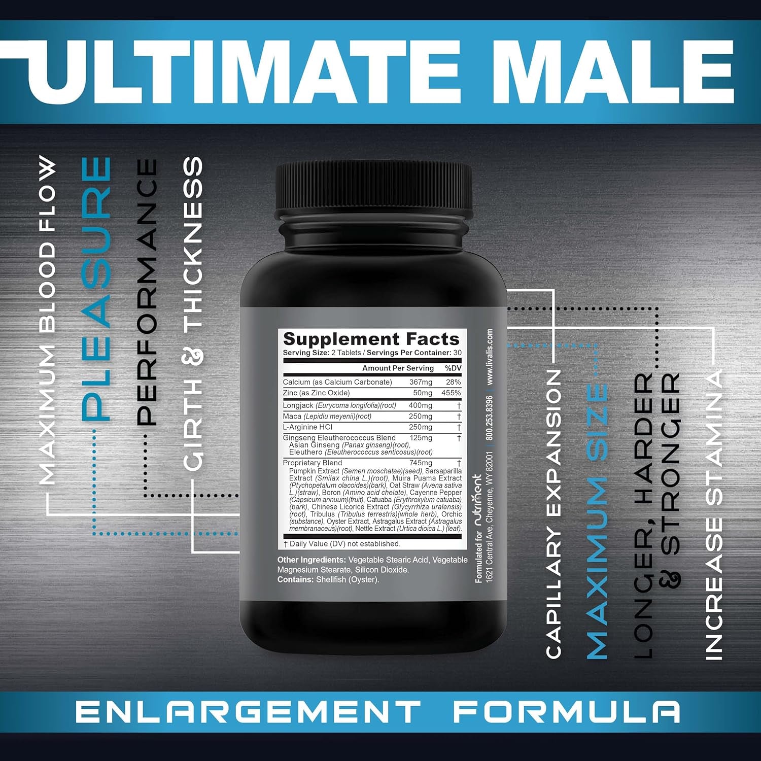 Male Enlargement Supplement – Formulated for Enhanced Performance, Stamina, Vitality, and Confidence