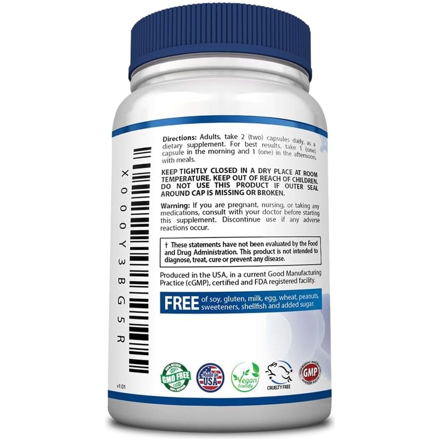 Brainol - Targeted Brain Support Supplement - Vegan-Friendly - 60 Capsules